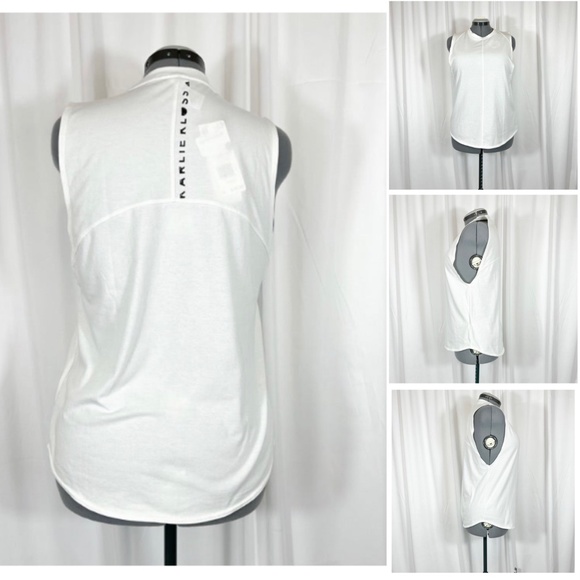 Adidas NWT Sz S White Women's Karlie Kloss Run Primeblue Loose Tank Top - Picture 1 of 5